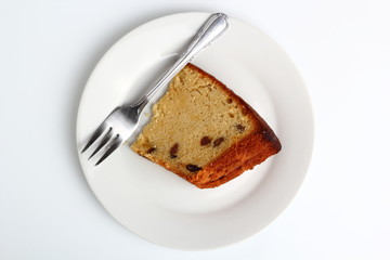 Cake with raisins