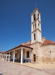 Fototapeta na wymiar Church of Apostolos Lukas in Kolossi village. Limassol District. Cyprus