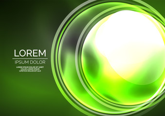 Glowing neon shiny transparent bubbles, glass circles or bio cell concept. Techno futuristic vector abstract background For Wallpaper, Banner, Background, Card, Book Illustration, landing page