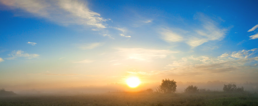 panoramic view of sky and sunset