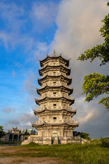 Ancient Chinese traditional temples with history
