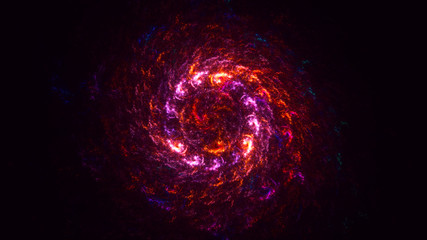 3D rendering abstract round light background