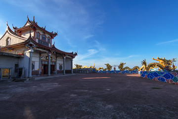 Traditional Chinese temples, made of stone