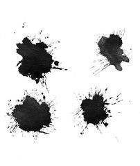black spots, background, splashes, ink blotches