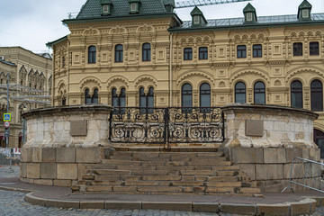 frontal place on the red square in Moscow