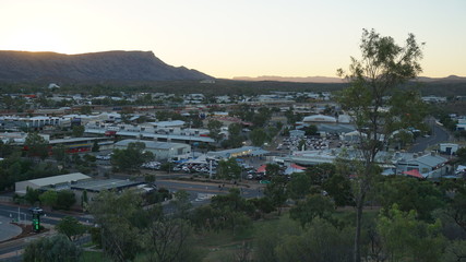 A sunset captured from the Anzac Hill Lookout in Alice Springs, in the Northern Territories in Australia