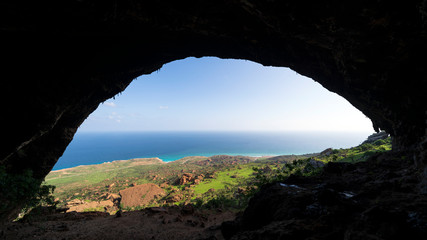 Houq Cave in Socotra World Heritage Site in Yemen