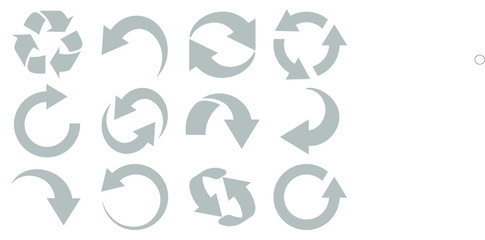 Simple set of  icons related to interface arrows.