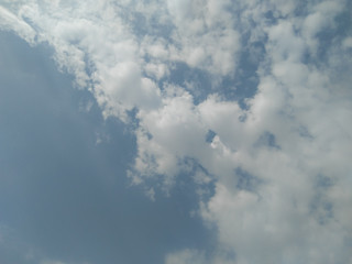 blue sky with white clouds