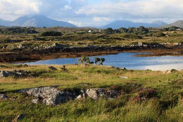 Connemara (Ireland), - July 20, 2016: Connemara landscape, Co. Galway, Ireland