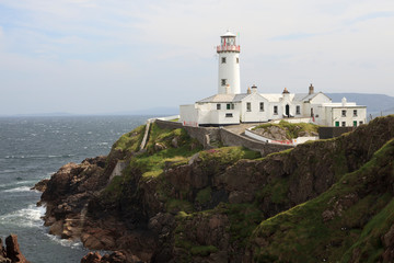 Fototapeta na wymiar Donegal (Ireland), - July 20, 2016: Fanad Lighthouse, County Donegal, Ireland