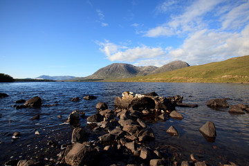 Connemara (Ireland), - July 20, 2016: Connemara landscape, Co. Galway, Ireland