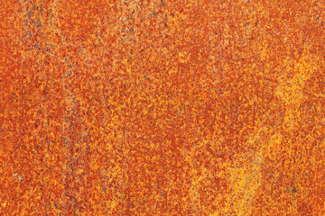 Closeup surface of an old abandoned rusty sheet of metal. Abstract trendy modern rust texture background
