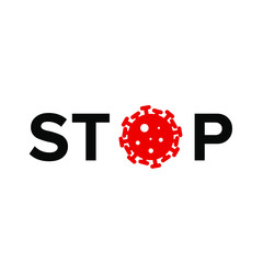 2019-nCoV Novel Coronavirus Bacteria. Coronavirus Bacteria Icon. No Infection and Stop Coronavirus Concept. Dangerous Coronavirus Cell in China, Wuhan. Isolated Vector Icon 