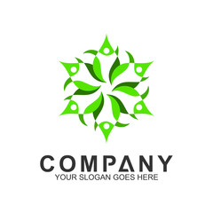 community care vector, people group, social relationship icon, charity symbol, human caring, kids and adoption logo, people teamwork, colorful and circular people logo design template