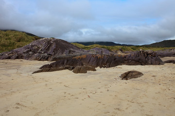 Connemara (Ireland), - July 25, 2016: Beach in Connemara, Co. Galway, Ireland