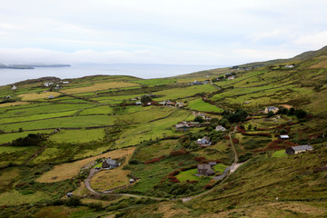 Ring of Kerry (Ireland), - July 25, 2016: Ring of Kerry landscape,  Co. Kerry, Ireland