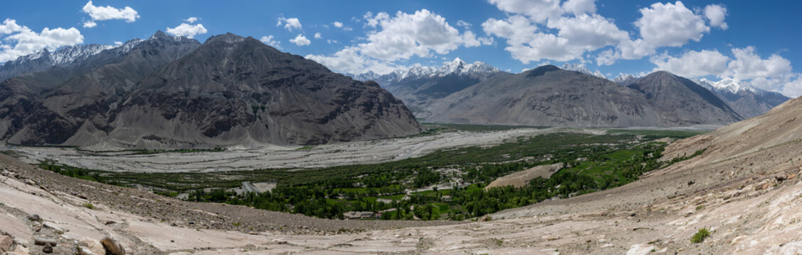 Panorama Langar Wakhan Tajikistan