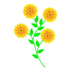Naklejka premium floral illustration pattern 