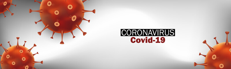 Virus Strain Model of Novel Coronavirus 2019-nCoV Covid-19. Virus Pandemic Protection Concept