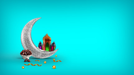 Obraz na płótnie Canvas Ramadan Image Colorful Islamic background 