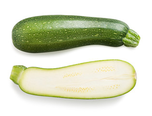 Fresh zucchini isolated