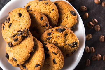 Sweet chocolate chip cookies