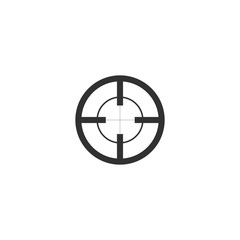 Sniper crosshair icon. Stock Vector illustration isolated on white background.