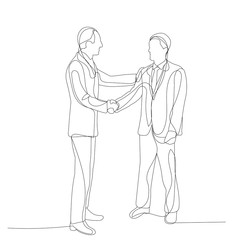 isolated, one line drawing of a man talking