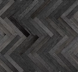 Rolgordijnen zonder boren Hout textuur muur Verweerde naadloze houtstructuur. Houten vloer met visgraatpatroon.