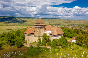 Viscri village fortified Church in Transylvania, Romania