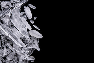 Heavy drug methamphetamine crystal