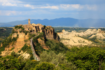 Civita di Bagnoregio (VT), Italy - May 15, 2016: Civita di Bagnoregio village, Tuscia, Lazio, Italy