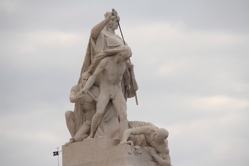 Close up View of Piazza Venezia