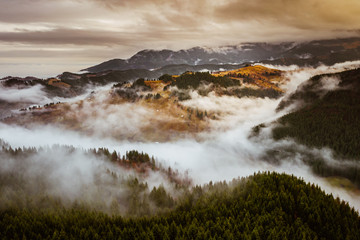 Autumn landscape in Transylvania Romania