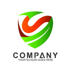 shield letter S logo, abstract S for shield logo, sport shield vector, shield with letter S