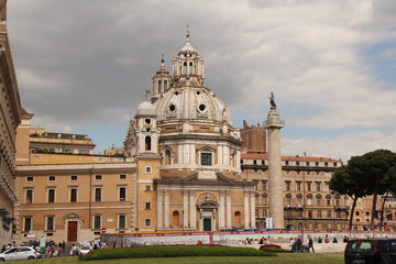 Fototapeta na wymiar Plaza de Venecia Rome Italy Front View