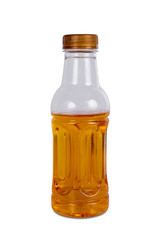 Bottle of ice tea isolated on white background.