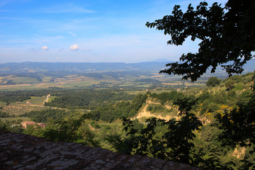 Monteleone d' Orvieto (TR), Italy - May 27, 2016: Landscape around Monteleone d' Orvieto village,...
