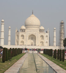 Fototapeta na wymiar Wonderful Taj Mahal Front View