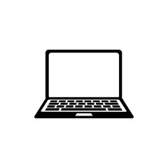 Laptop icon vector. Vector illustration isolated on white background