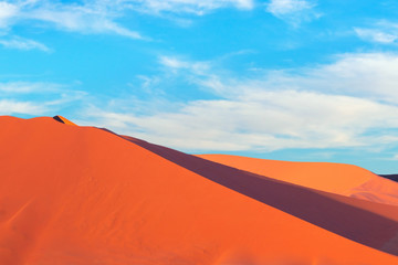 Naklejka na ściany i meble The famous 45 red sand dune in Sossusvlei. Africa, Namib Desert
