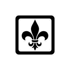 fleur de lis - ornament icon vector design template © fendy