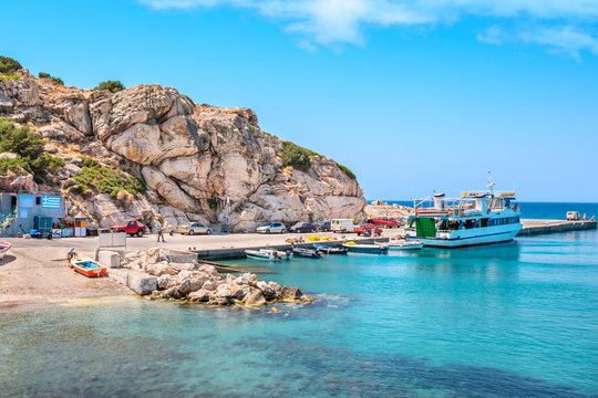 Port of Kamiros Skala. Rhodes, Greece