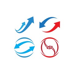 Fototapeta na wymiar Arrow ilustration logo