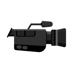 Vector illustration of video and camera icon. Web element of video and cinema stock symbol for web.