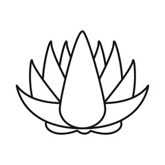Vector illustration of flower and lotus logo. Set of flower and leaf vector icon for stock.