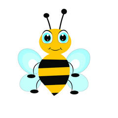 cute bee illustration nursery decor