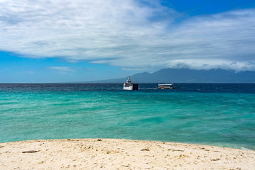 Sumilon Blue water Island near Oslob city in Cebu, Philippines