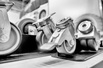Euro-wheels. Industrial wheels and castors. Accessories for carts, equipment, mobile containers and...
